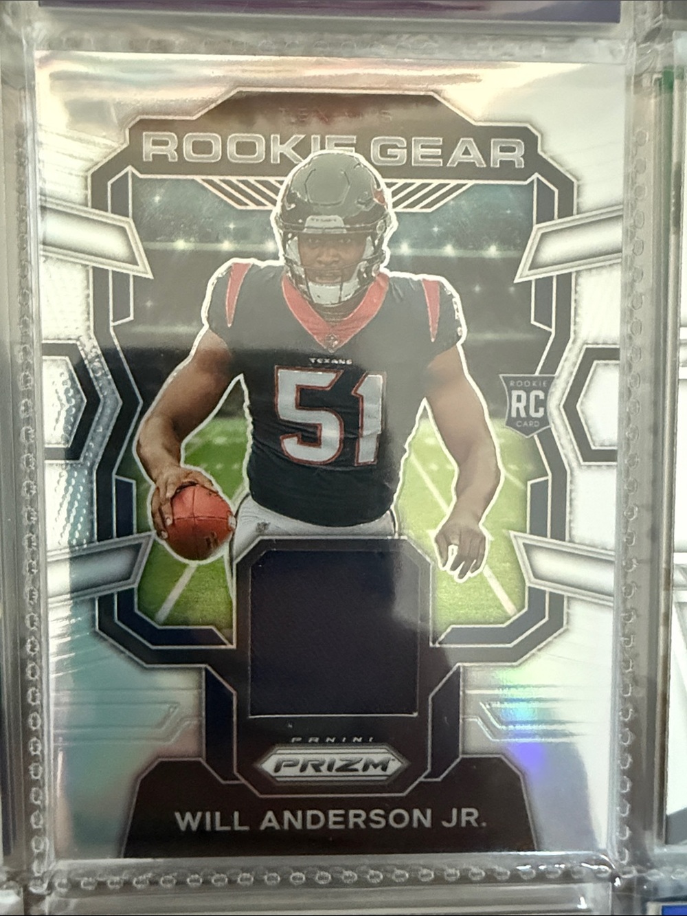 Will Anderson Jr. Rookie Gear Prizm Football Card - Black